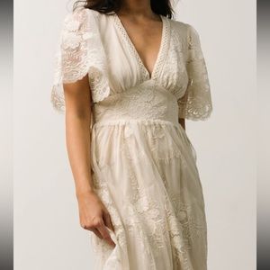 Vintage-style Baltic Born Cream Dress